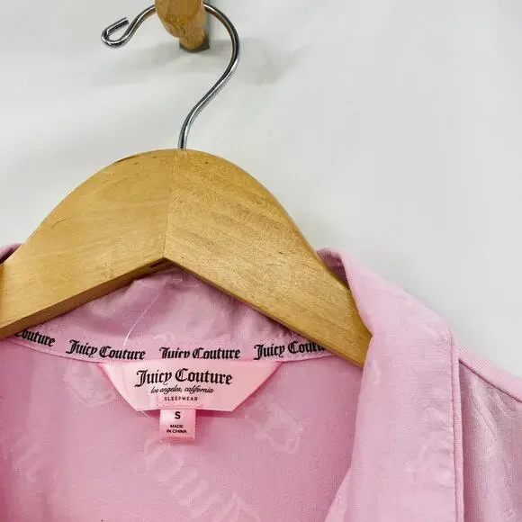 Juicy couture pink velvet pajama top - Picture 3 of 3